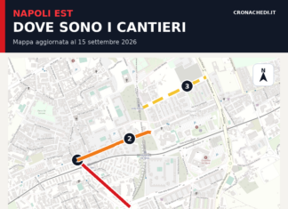 Napoli Est, lavori in tre strade fino al 2 ottobre: la mappa dei cantieri e gli orari Mappa dei cantieri stradali a Napoli Est con date e strade interessate