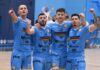 Napoli Futsal, 5 gare per misurare subito le ambizioni I giocatori del Napoli Futsal durante il precampionato
