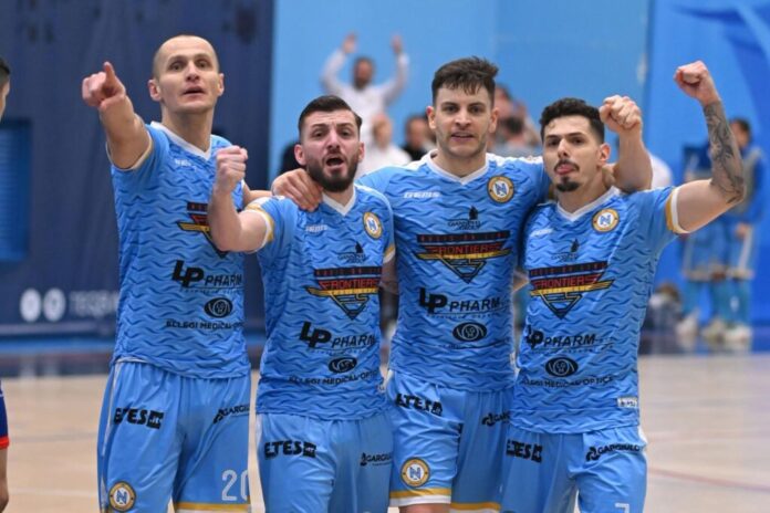 I giocatori del Napoli Futsal durante il precampionato