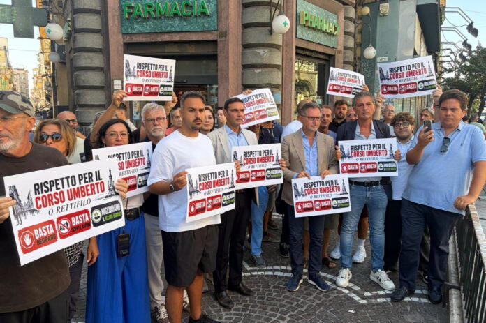 Protesta a Corso Umberto