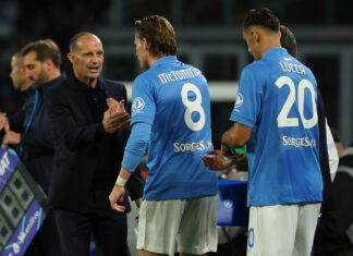 Napoli, Allegri punta su Lucca e “fa pace” con De Bruyne: “È finita lì”