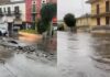 In ginocchio per la bomba d’acqua. Pioggia torrenziale e allagamenti in tutta la provincia a Napoli Pioggia ad Afragola