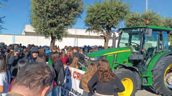 Protesta a Casal di Principe per gli allevatori