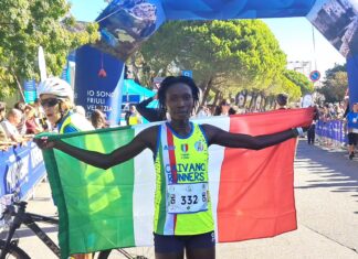 Caivano Runners, Elvanie Nimbona è campionessa d’Italia: fuga solitaria e trionfo nei 10 km a Grado