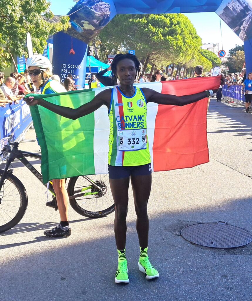 Caivano Runners, Elvanie Nimbona è campionessa d’Italia: fuga solitaria e trionf