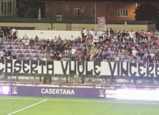 Cavese-Casertana, la partita della verità per Espinal. settore distinti stadio Pinto Caserta