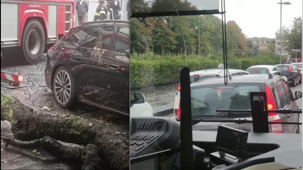 Il temporale mette in ginocchio Caserta: sottopassi chiusi e viabilità in tilt