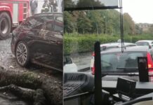 Il temporale mette in ginocchio Caserta: sottopassi chiusi e viabilità in tilt