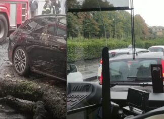 Il temporale mette in ginocchio Caserta: sottopassi chiusi e viabilità in tilt