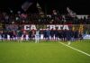 Casertana, spogliatoio unito. foto pagina Facebook Casertana FC