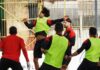 Il Bari della miglior difesa all’esame Pinto. Rifinitura al Pinto. Immagine pagina Facebook Casertana FC
